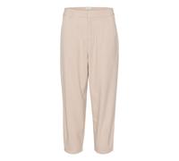 KAFFE Pants Suiting KAmerle Damen Hose High Waist 7/8 Damenhose Business Regular Fit Black Oyster 40