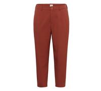 Marlene-Hose KAFFE CURVE "Damen Anzughose KCMERLA", Damen, Gr. 52, N-Gr, braun (henna), Obermaterial: 64% Polyester PES. 33% Viskose CV. 3% Elasthan EL., Hosen (65407608-52) henna