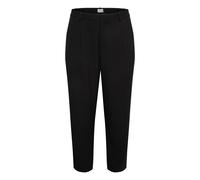 Marlene-Hose KAFFE CURVE "Damen Hose KCmerla", Damen, Gr. 44, N-Gr, schwarz (schwarz deep), Obermaterial: 64% Polyester PES. 33% Viskose CV. 3% Elasthan EL., Hosen (15590620-44) schwarz deep