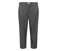 KAFFE CURVE Pants Suiting KCmerla Damen Pants Hosen Größe Größen Weites Bein Business High Waist Hose Dark Grey Melange 52