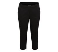 Marlene-Hose KAFFE CURVE "Damen Hose KCsakira", Damen, Gr. 42, N-Gr, schwarz (schwarz deep), Obermaterial: 77% Polyester Pol. recyc.. 18% Viskose CV. 5% Elasthan EL., Hosen (34669236-42) schwarz deep