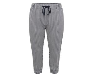 Marlene-Hose KAFFE CURVE "Hose KCnana", Damen, Gr. 44, N-Gr, blau (midnight, weiß stripe), Obermaterial: 100% Baumwolle CO., Hosen (32370158-44) midnight, weiß stripe