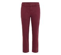 Marlene-Hose KAFFE "Damen Hose KAmette", Damen, Gr. 36, N-Gr, rot (windsor wine), Obermaterial: 98% Baumwolle CO. 2% Elasthan EL., Hosen (84772335-36) windsor wine