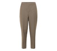 Marlene-Hose KAFFE "Hose KAelyah", Damen, Gr. 42, N-Gr, beige (beige, schwarz petit houndstoot), Obermaterial: 69% Polyester PES. 29% Viskose CV. 2% Elasthan EL., Hosen (50134566-42) beige, schwarz pe