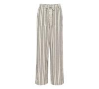 Marlene-Hose KAFFE "Hose KAmilia", Damen, Gr. 40, N-Gr, schwarz (moonstruck, schwarz stripe), Obermaterial: 70% Viskose CV. 30% Leinen LI., Hosen (78469632-40) moonstruck, schwarz stripe