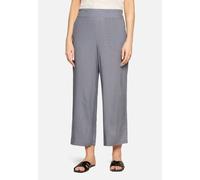 Marlene-Hose BETTY BARCLAY "Damen mit elastischem Bund", Damen, Gr. 40, Normalgrößen, blau, dunkelblau, Obermaterial: 100% Viskose, relaxed fit 7/8-Länge, Hosen (54093136-40) blau, dunkelblau