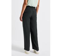 STREET ONE Damen A379435 Wide Leg Crepe Hose, Pine Grove Green, 40W / 30L