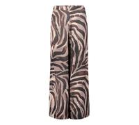 Marlene-Hose VERA MONT "Damen mit Animalprint", Damen, Gr. 42, Normalgrößen, braun, cream, Satin, Obermaterial: 100% Polyester, weit lang, Hosen (62709036-42) braun, cream