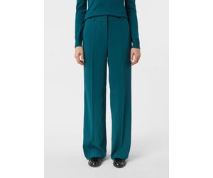 Marlenehose aus Crêpe-Stoff petrol 44/REG