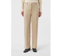 Marlenehose aus Jersey mit Nadelstreifen beige 38