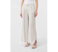 Marlenehose aus Leinen mit Saum-Schlitzen beige 44