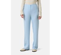 Marlenehose aus Viskosemix mit Strukturmuster blau 34/REG