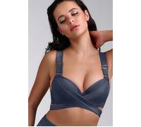 Marlies Dekkers Cache Coeur Steel Grey Push Up Bikini Top Größe: 70C | Bikinis Outlet | Damen | Grau