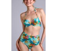 Marlies Dekkers Hula Haka Aqua Sky Push Up Bikini Top Größe: 70C | Bikinis Outlet | Damen | Cyan