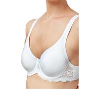 Marlon Damen Womens Brittany Lace Detail T-Shirt Bra Geformter BH, weiß, 90C