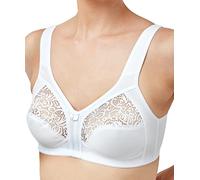 Marlon Damen Womens Courtney Half Lace Non Wired Everyday Bra BH mit voller Abdeckung, Undurchsichtige, weiß, 100B