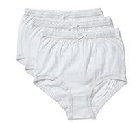 Marlon Damen Women's Evelyn Full Brief Boxershorts, White,