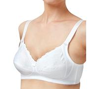 Marlon Damen Womens Whitney Embroidered Non Wired Everyday Bra BH mit voller Abdeckung, Undurchsichtige, weiß, 100B