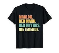 Marlon Spruch T-Shirt, Herren, Schwarz, 5XL