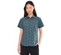 Marmot Damen Outdoorbluse Kurzarmbluse Funktionsbluse AirExchange UPF 40 Novelty, Farbe:Petrol, Größe:S, Artikel:-42524 Blackened Gardener Art