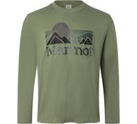 Marmot Men's Coastal Tee Ls Olive Grove S