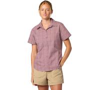 Marmot Wm's Airexchange UPF 40 Novelty Short Sleeve Shirt light mauve off the grid plaid (42546) L