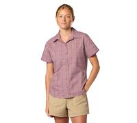 Marmot Women's Airexchange Upf 40 Novelty Short Sleeve Shirt Light Mauve Off The Grid Plaid S