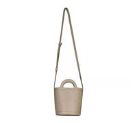Marni Crossbody Bags - Beuteltasche aus Leder mit Logo - Gr. unisize - in Beige - für Damen