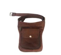 Marokkanisches Bio-Leder Hüfttasche Bauchtasche Geldgürtel Geldbörse, hellbraun