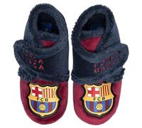 MARPEN SLIPPERS, FC Barcelona Fußball mit Klettverschluss Winter Hausschuhe für Kinder Jungen oder Mädchen