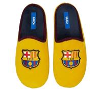 MARPEN SLIPPERS, Offizielle FC Barcelona Fußball Winter Hausschuhe für Kinder Jungen oder Mädchen, Offen Gelb, Größe 34-35