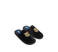 MARPEN SLIPPERS, Offizielle FC Barcelona Fußball Winter Hausschuhe mit flexibler Sohle Unisex für Herren oder Damen, Schwarz Offen, Größe 43