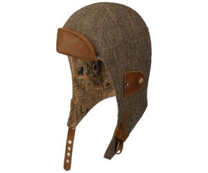 Marport Leinen Cabriomütze by Stetson braun-meliert M (56-57 cm)
