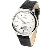 MARQUIS Elegante Herren Funkarmbanduhr mit Junghans-Uhrwerk, Edelstahlgehäuse, Lederarmband 964.4719.78
