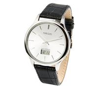 Marquis Herren Funkarmbanduhr mit Junghans-Uhrwerk, Edelstahlgehäuse, Lederarmband 964.4717.78