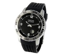 MARQUIS Sportliche Herren Funkuhr (Junghans-Uhrwerk) Edelstahlgehäuse, Kautschukarmband, drehbare Lünette 983.4700