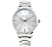 Marschall Original Herren Armbanduhr I Clasico Acero I Klassische Funkuhr mit silbernem Edelstahlarmband I Lumineszierende Zeiger I Modern und leistungsstark