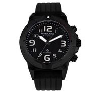 Marschall Original Herren Armbanduhr I Ilumino Negro I Taucher-Funkuhr mit schwarzem Silikonarmband I Lumineszierende Zeiger und Beleuchtung I Modern und leistungsstark