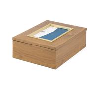 Marseille Aufbewahrungsbox braun/goldfarben aus Holz Zilverstad