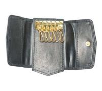 Marshal #1312CF Schlüsselhalter aus echtem Leder, 10,2 x 5,1 cm - Schwarz -