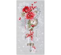 MARUSSIA Magic Needle Zweigart Edition Kreuzstich Stickpackung Kristallzeit, Zählmuster, 18x37cm