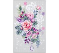 MARUSSIA Magic Needle Zweigart Edition Kreuzstich Stickpackung Winterliche Fantasie, Zählmuster, 18x29cm