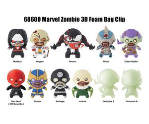 Marvel 3D PVC-Taschenanhänger Series 1 Zombies Display (24)