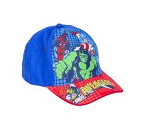 Marvel Avengers Baseballkappe für Jungen, Design Thor Captain America Hulk Spiderman Sommerkappe für Jungen, Geschenk für Kinder (DE/NL/SE/PL, Numerisch, 53, Rot)