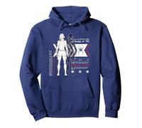 Marvel Avengers Black Widow Widow’s Bite Data Readout Pullover Hoodie, Unisex für Erwachsene, Marineblau, XL