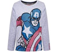 Marvel Avengers Captain America Langarmshirt - hellgrau