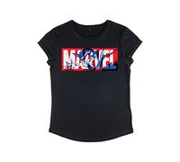 Marvel Avengers Classic - Strange Marvel Women's Rolled-sleeve Black L