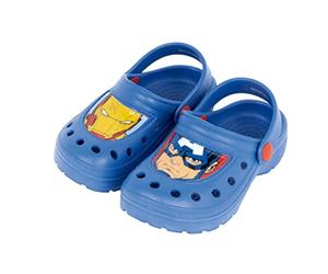 Marvel Avengers Clogs für Jungen, Sandalen Captain America und Iron Man, Sommersandalen, Größe EU 30/31