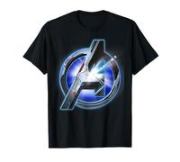 Marvel Avengers Endgame Avenger Tech Logo Shine T-Shirt