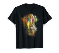 Marvel Avengers Endgame Gauntlet Painting Graphic T-Shirt - Damen, Unisex Kinder - Schwarz - S - Kurzarm - Klassische Passform - 100% Baumwolle - Comic Graphic - Superhelden - 18MARF00444A